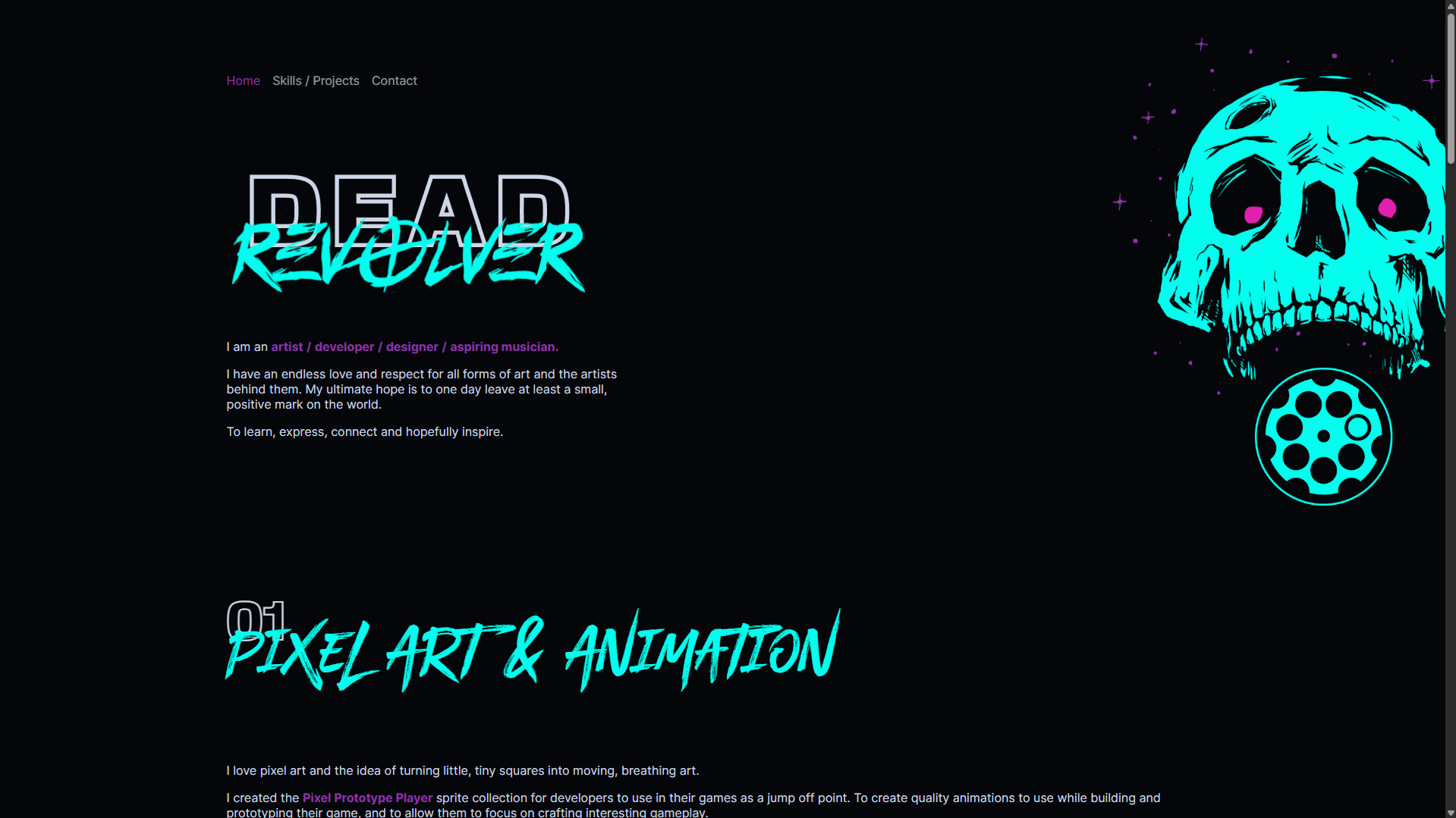 DEAD REVOLVER WEBSITE preview